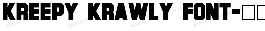 Kreepy Krawly Font字体转换